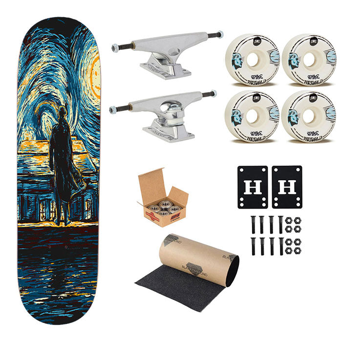 Sherlock Holmes Van Gogh Skateboard Complete Board 8.0" X 31.75"