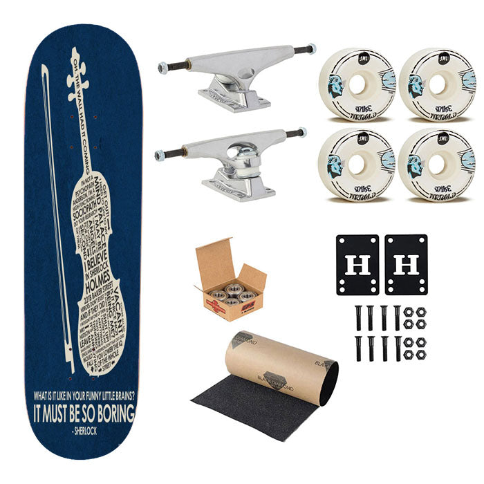 Sherlock It Must Be So Boring Skateboard Complete Board 8.0" X 31.75"