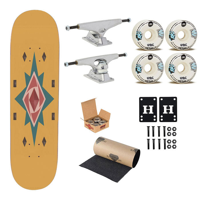 Shield Flag Of Rosas Kingdom Skateboard Complete Board 8.0" X 31.75"