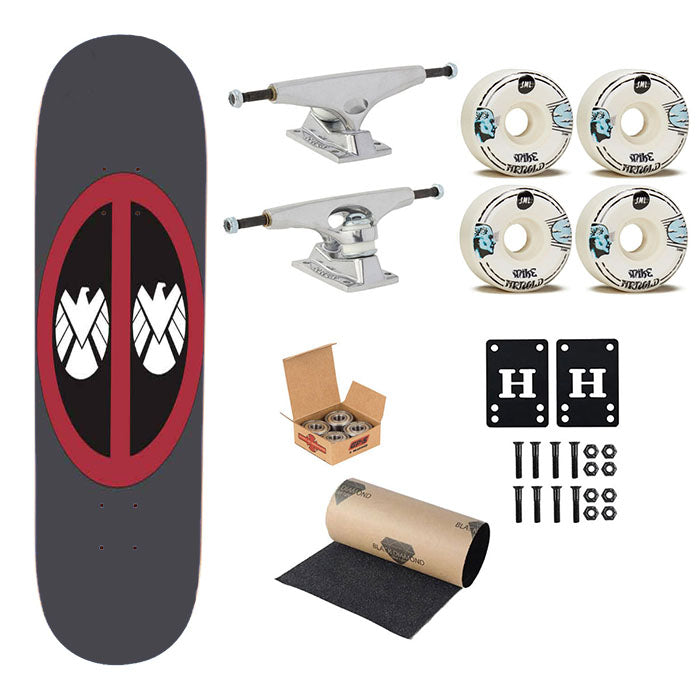 Shield Marvel Skateboard Complete Board 8.0" X 31.75"