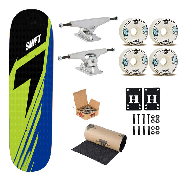 Shift Assault Jersey Faction A1 Skateboard Complete Board 8.0" X 31.75"