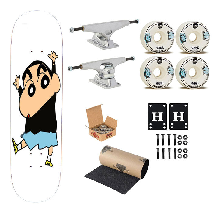 Shin Chan Cartoon Skateboard Complete Board 8.0" X 31.75"