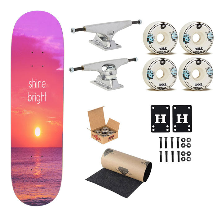 Shine Bright Skateboard Complete Board 8.0" X 31.75"
