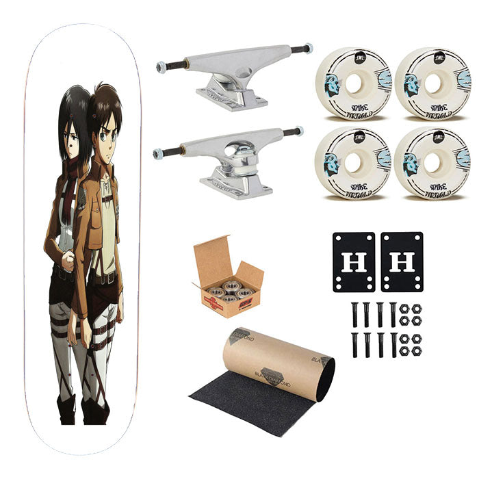 Shingeki No Kyojin Attack On Titan Skateboard Complete Board 8.0" X 31.75"