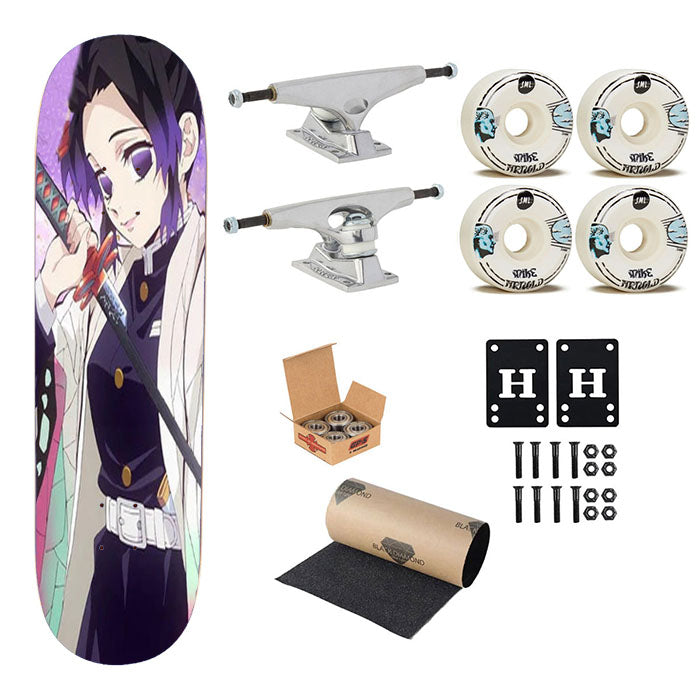 Shinobu Kocho Demon Slayer Anime Skateboard Complete Board 8.0" X 31.75"