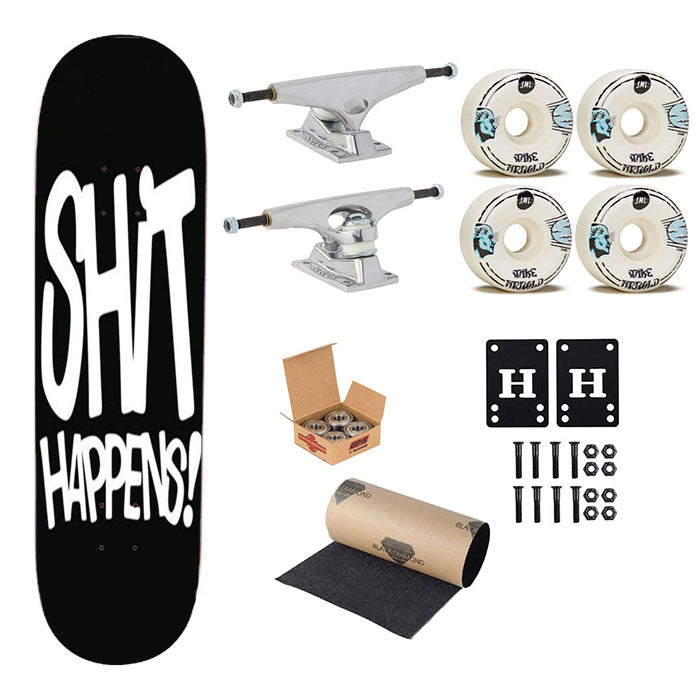 Shit Happens Skateboard Complete Board 8.0" X 31.75"