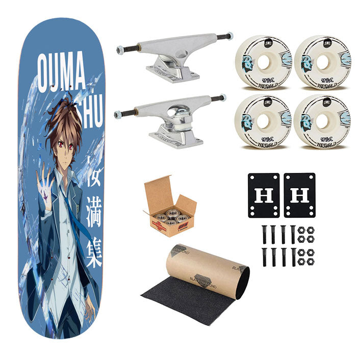 Shu Ouma Guilty Crown Anime Skateboard Complete Board 8.0" X 31.75"
