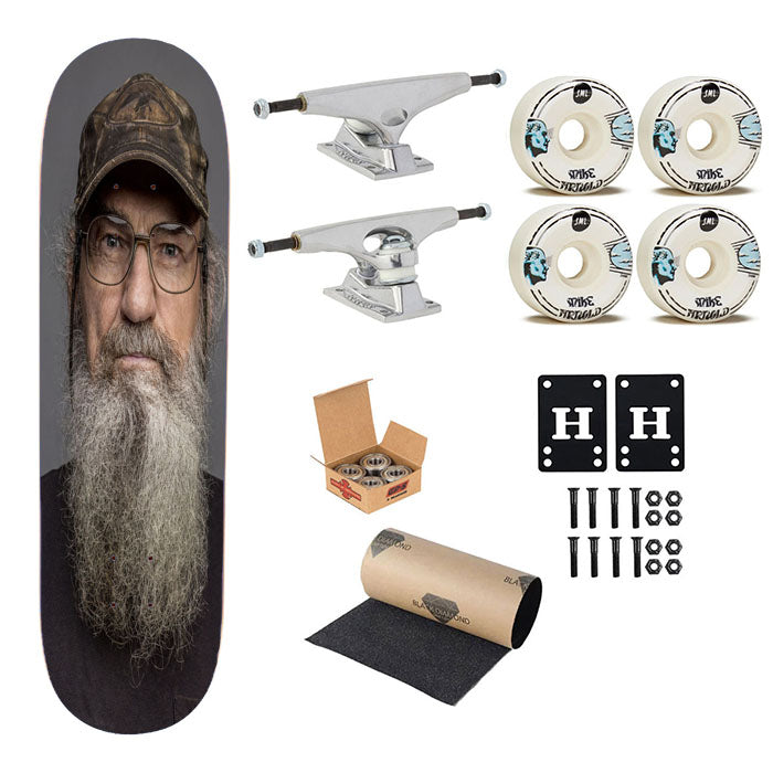 Si Robertson Duck Dynasty Skateboard Complete Board 8.0" X 31.75"