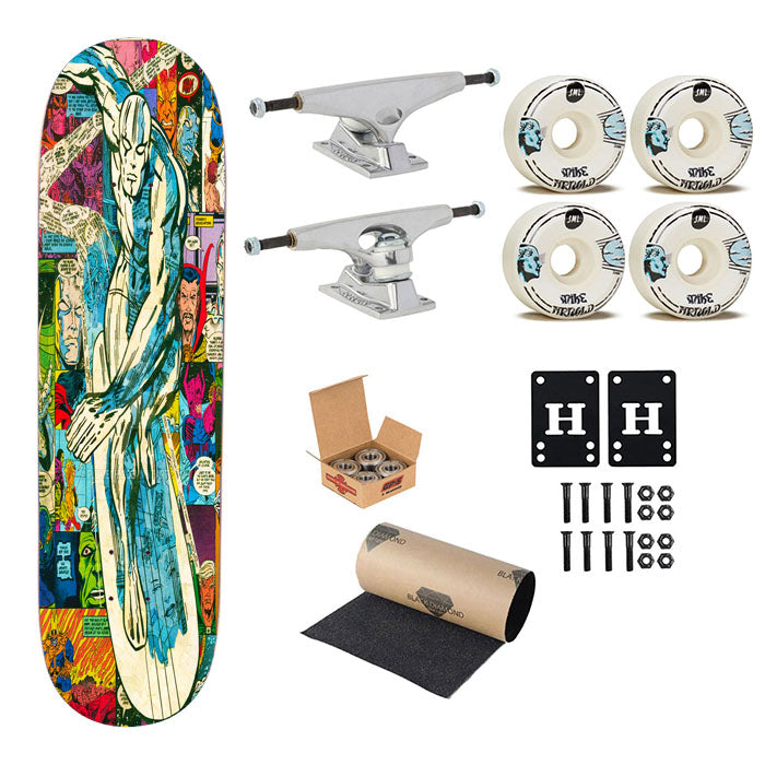Silver Surfer Comic Skateboard Complete Board 8.0" X 31.75"