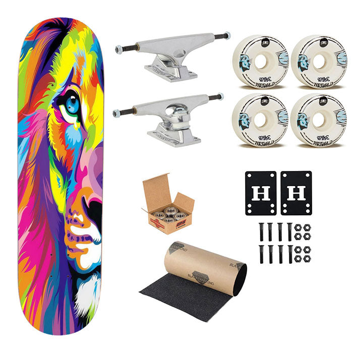 Simba Colorful Skateboard Complete Board 8.0" X 31.75"