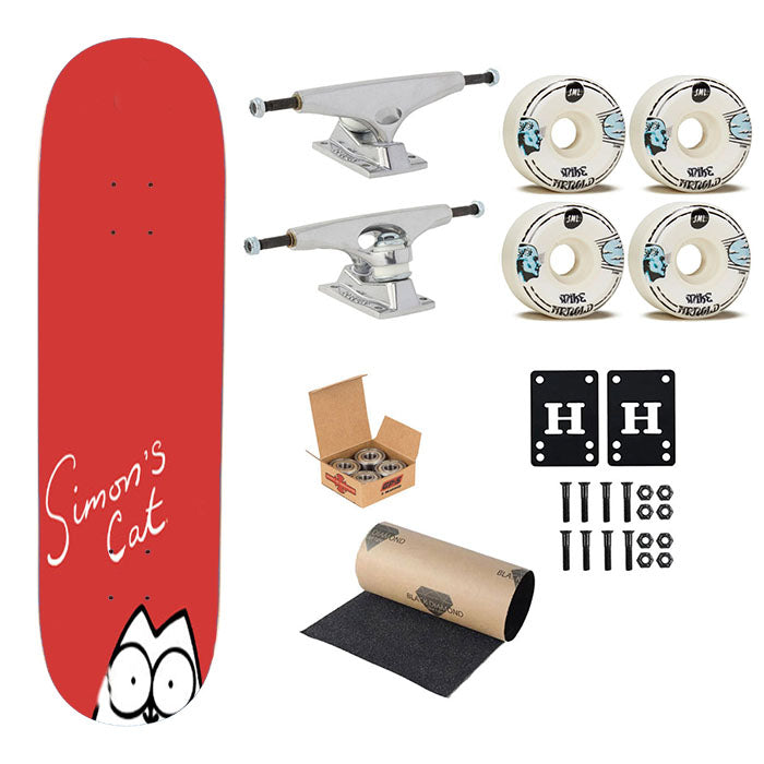 Simon'S Cat Skateboard Complete Board 8.0" X 31.75"