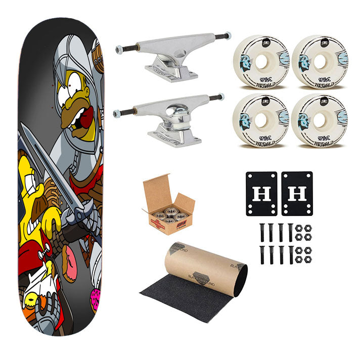 Simpsons Assassin'S Creed Skateboard Complete Board 8.0" X 31.75"
