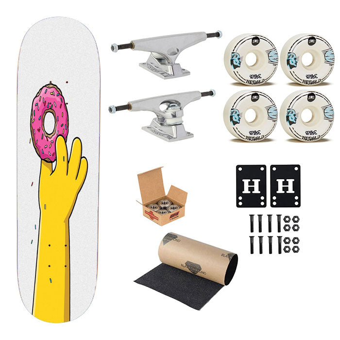 Simpsons Loves Donut Doughnut Skateboard Complete Board 8.0" X 31.75"