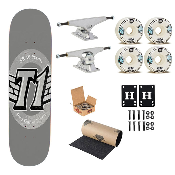Skt T1 Vintage Logo Skateboard Complete Board 8.0" X 31.75"