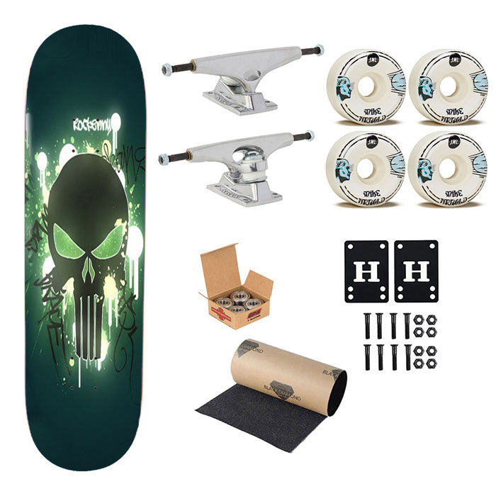 Skull Skateboard Complete Board 8.0" X 31.75"
