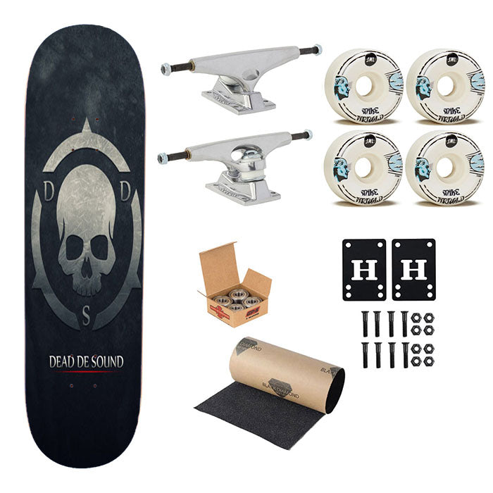 Skull Dead De Sound Skateboard Complete Board 8.0" X 31.75"