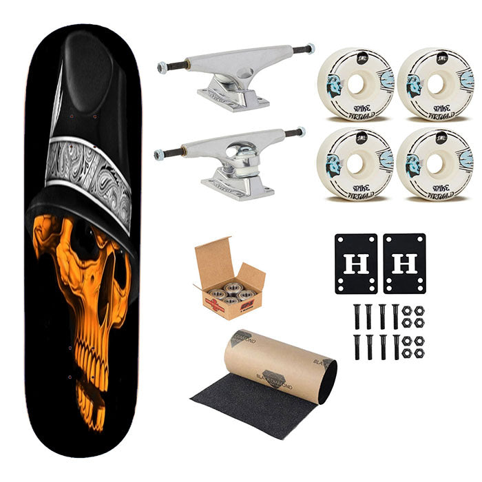 Skull Gangster Skateboard Complete Board 8.0" X 31.75"