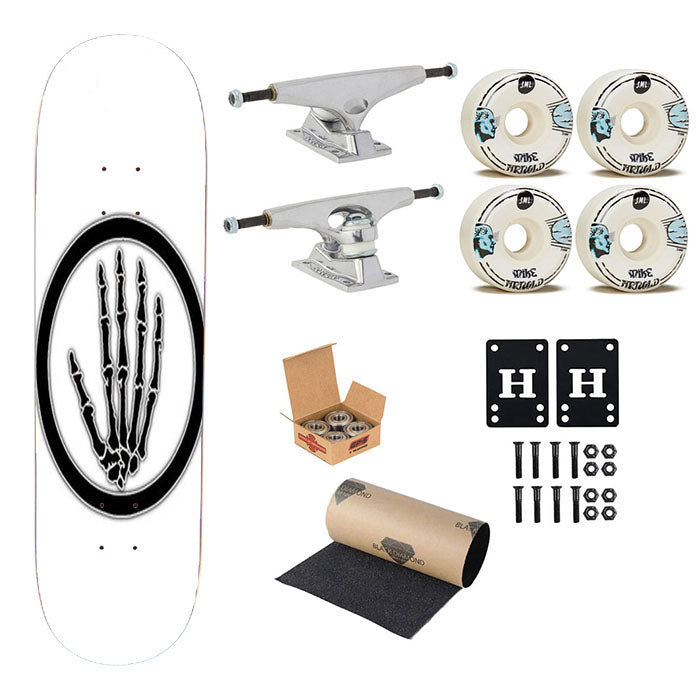 Skull Hand Design Skateboard Complete Board 8.0" X 31.75"
