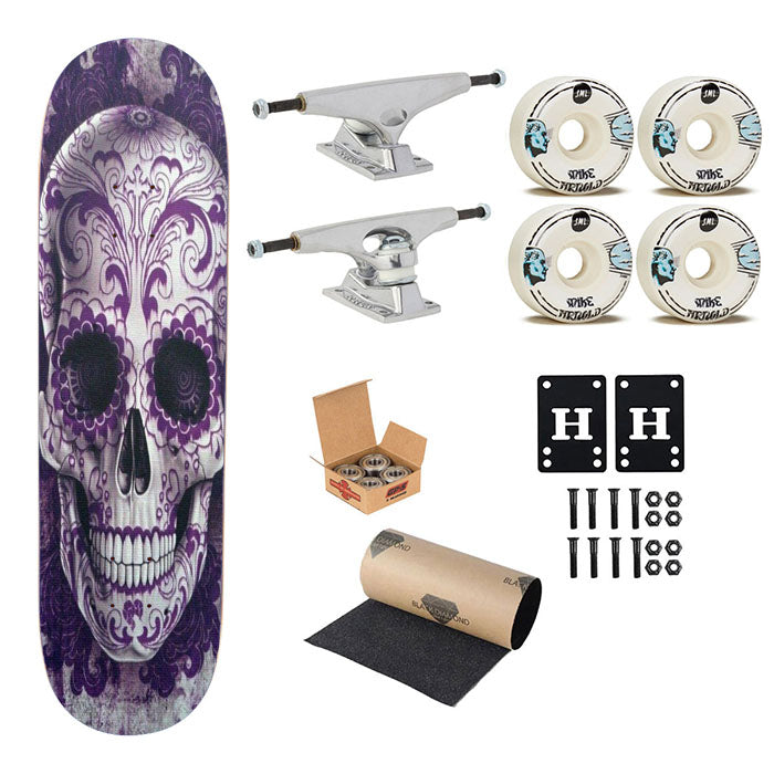 Skull Jingga Skateboard Complete Board 8.0" X 31.75"