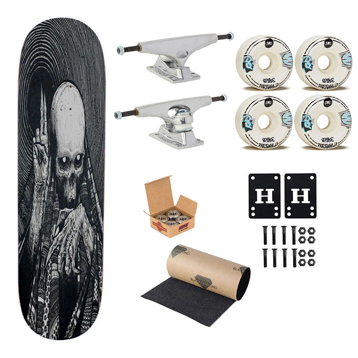 Skull Peace Culture Skateboard Complete Board 8.0" X 31.75"