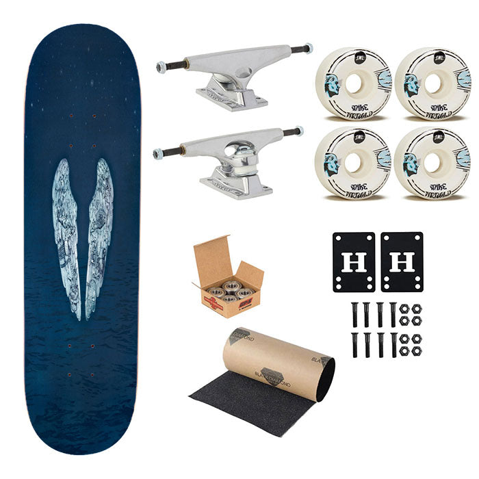 Sky Angels Calicature Skateboard Complete Board 8.0" X 31.75"