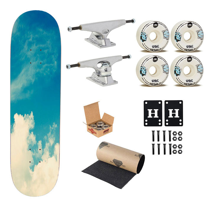 Sky Best Viem Blue Skateboard Complete Board 8.0" X 31.75"