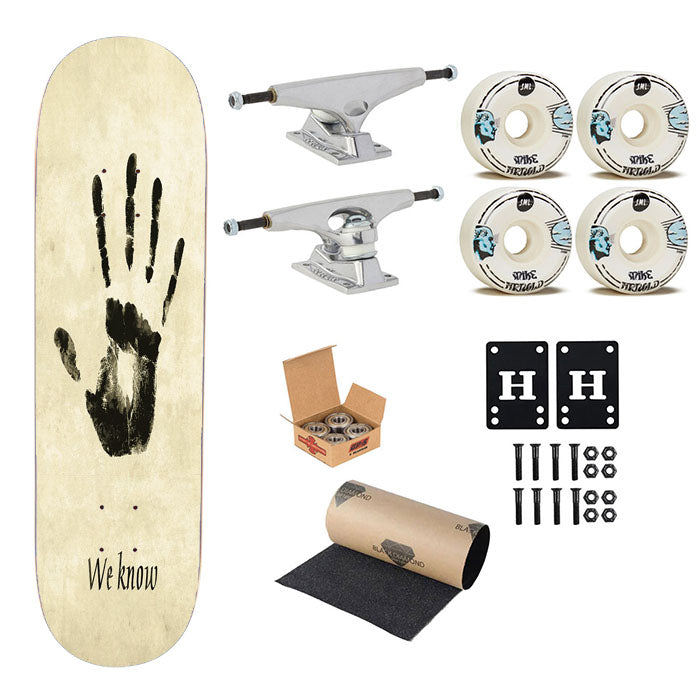 Skyrim Dark Brotherhood We Know Skateboard Complete Board 8.0" X 31.75"
