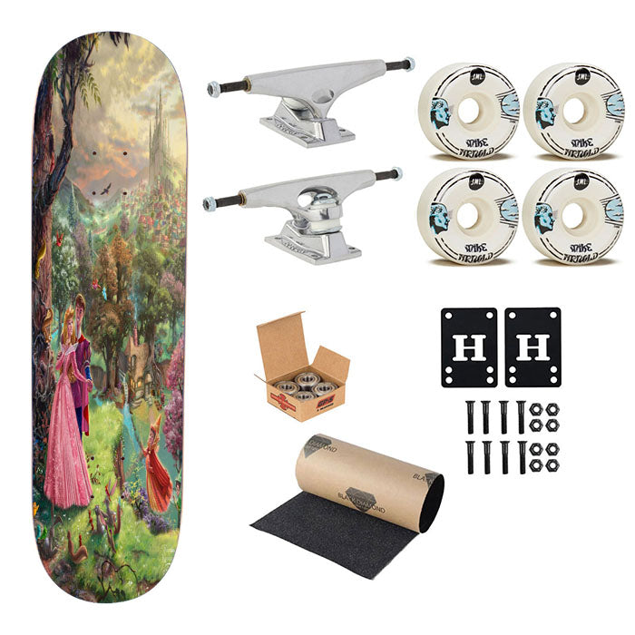 Sleeping Beauty Skateboard Complete Board 8.0" X 31.75"