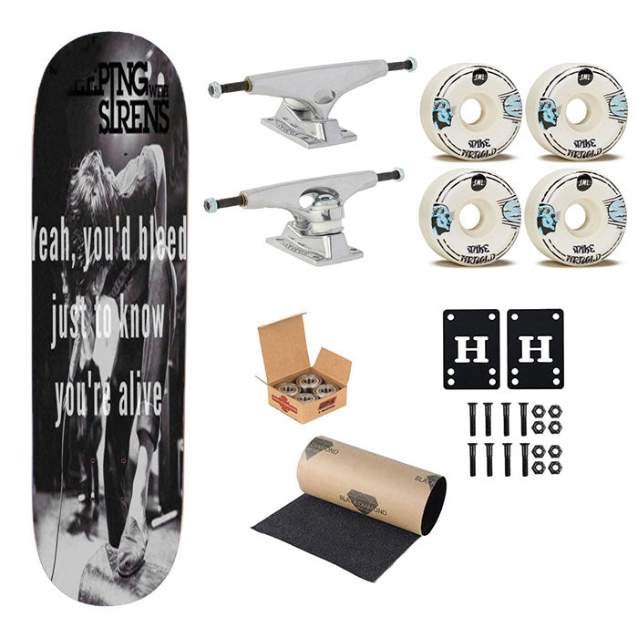 Sleeping With Sirens Skateboard Complete Board 8.0" X 31.75"