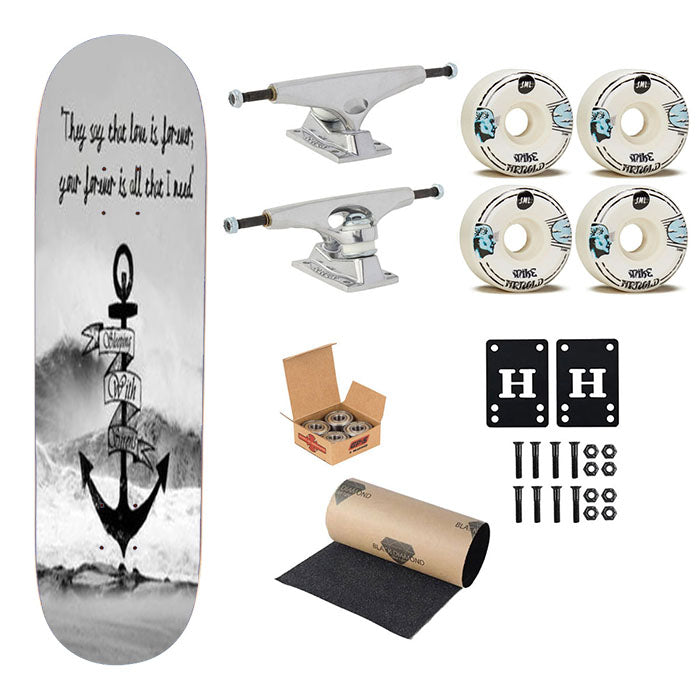 Sleeping With Sirens Ice Skateboard Complete Board 8.0" X 31.75"