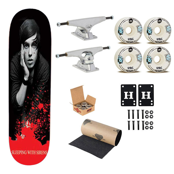 Sleeping With Sirens Kellin Quinn Skateboard Complete Board 8.0" X 31.75"