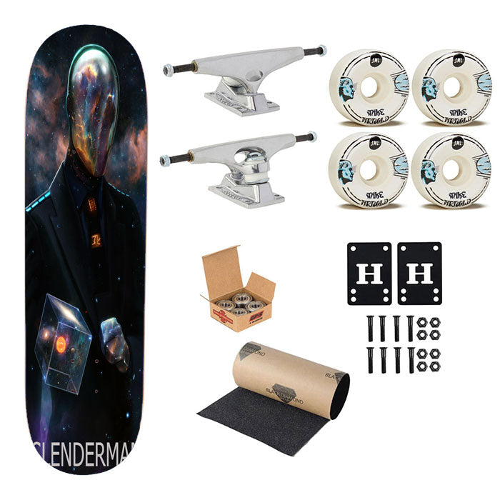 Slenderman Avengers Skateboard Complete Board 8.0" X 31.75"