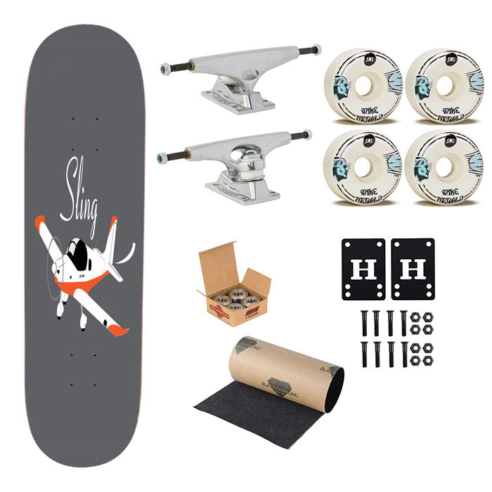 Sling Basic Skateboard Complete Board 8.0" X 31.75"