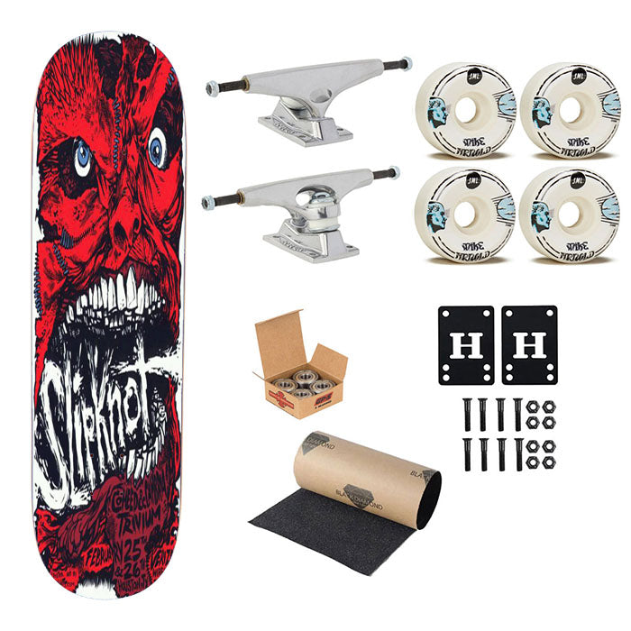 Slipknot Trivium Skateboard Complete Board 8.0" X 31.75"