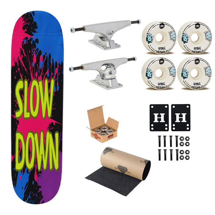 Slow Down Skateboard Complete Board 8.0" X 31.75"