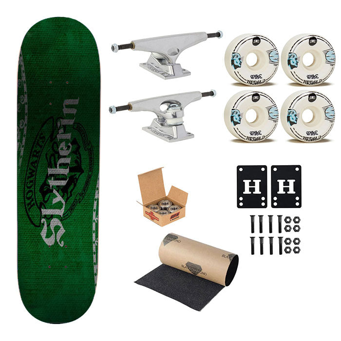 Slytherin Banner Skateboard Complete Board 8.0" X 31.75"