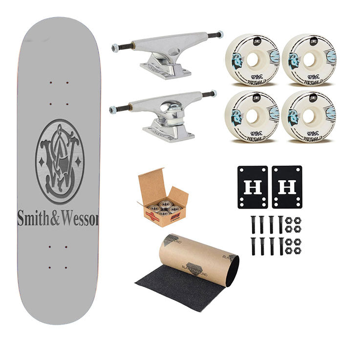 Smith And Wesson Art Skateboard Complete Board 8.0" X 31.75"