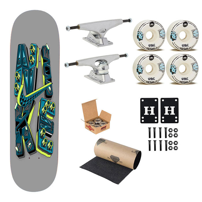 Sneaker Hypebeast Nike Typography Skateboard Complete Board 8.0" X 31.75"
