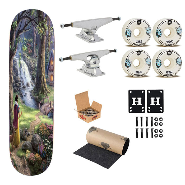 Snow White Discovers The Cottage Skateboard Complete Board 8.0" X 31.75"