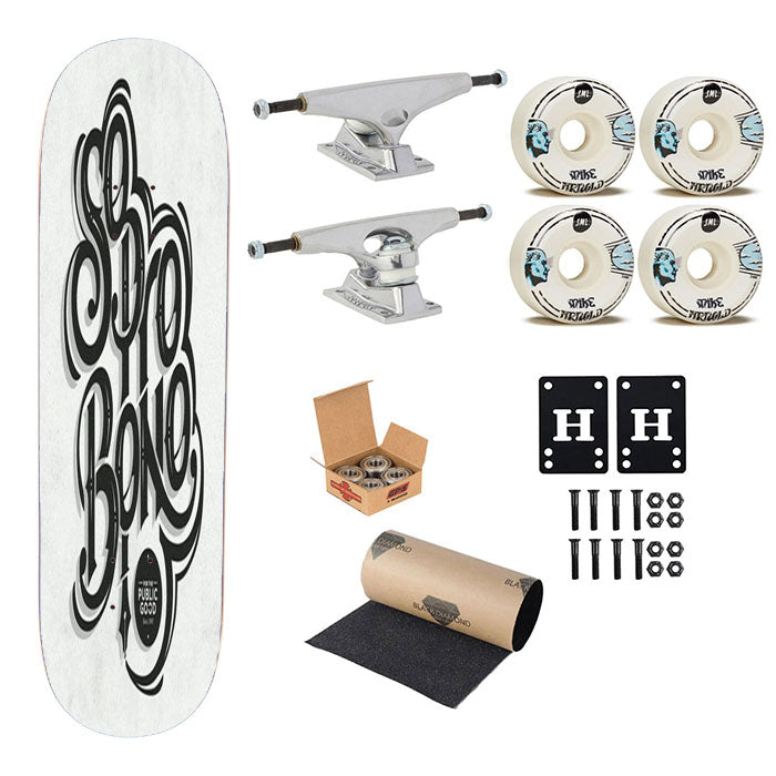 So Pro Bono Public Good Skateboard Complete Board 8.0" X 31.75"