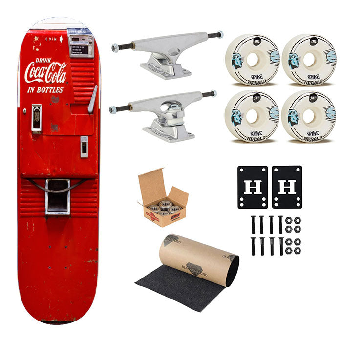 Soft Drink Coca Cola Vintage Vending Machine Skateboard Complete Board 8.0" X 31.75"