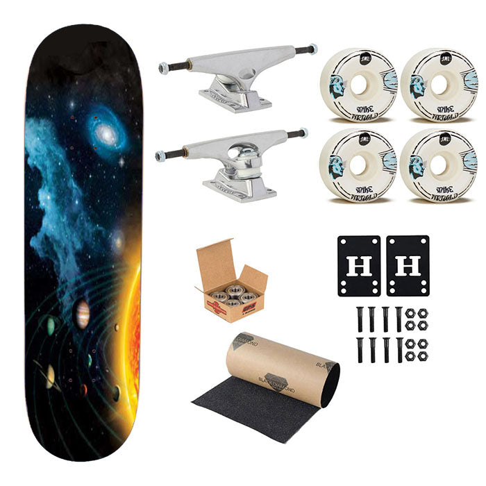 Solar System Chart Skateboard Complete Board 8.0" X 31.75"