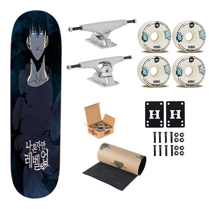 Solo Leveling Sung Jin Woo Skateboard Complete Board 8.0" X 31.75"