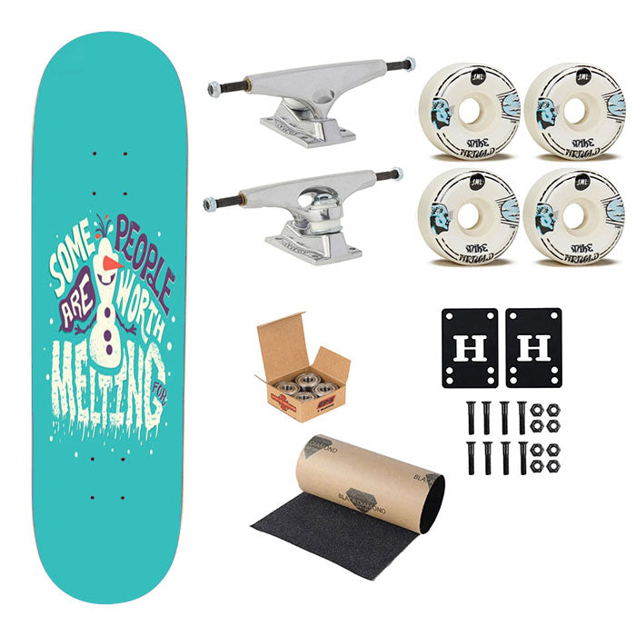 Some People Are Worth Melting Skateboard Complete Board 8.0" X 31.75"