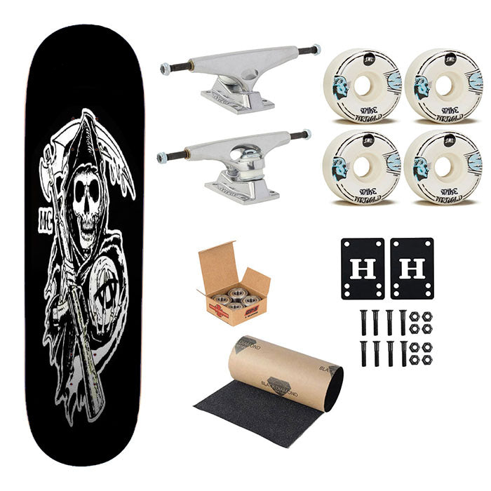 Sons Of Anarchy Mc Logo Skateboard Complete Board 8.0" X 31.75"