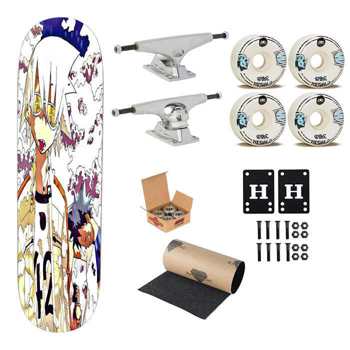 Soul Eater Black Star Skateboard Complete Board 8.0" X 31.75"