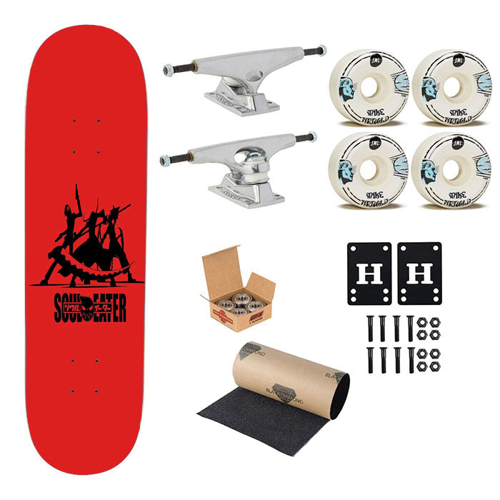 Soul Eater Trio Skateboard Complete Board 8.0" X 31.75"
