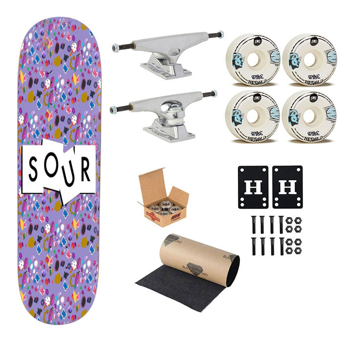 Sour Pattern - Olivia Skateboard Complete Board 8.0" X 31.75"
