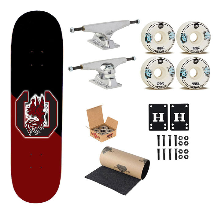 South Carolina Gamecocks Skateboard Complete Board 8.0" X 31.75"