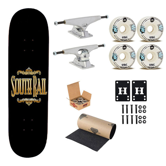 South Rail Skateboard Complete Board 8.0" X 31.75"
